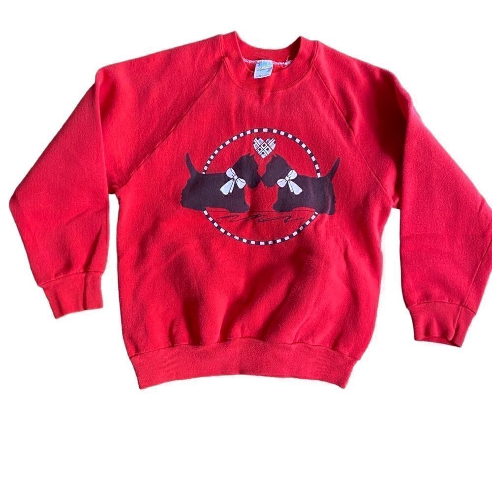 Vintage Scottie Dog Sweatshirt Crewneck Small USA